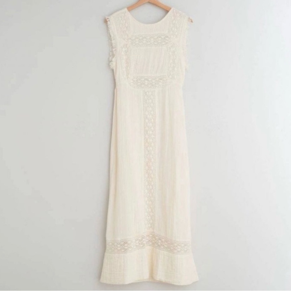 INDI & COLD Cream Lace Maxi Dress - Picture 3 of 7